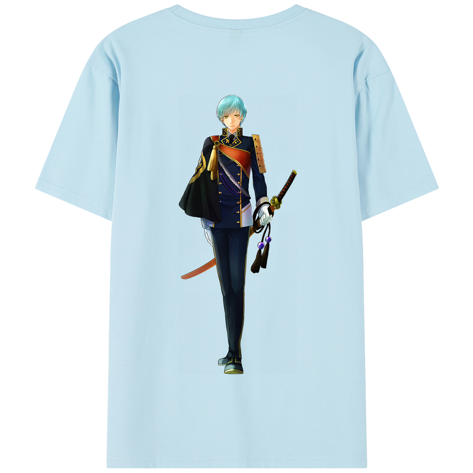 （画像用） 刀剣乱舞 Touken Ranbu 綿100％半袖Tシャツ（背面プリント）